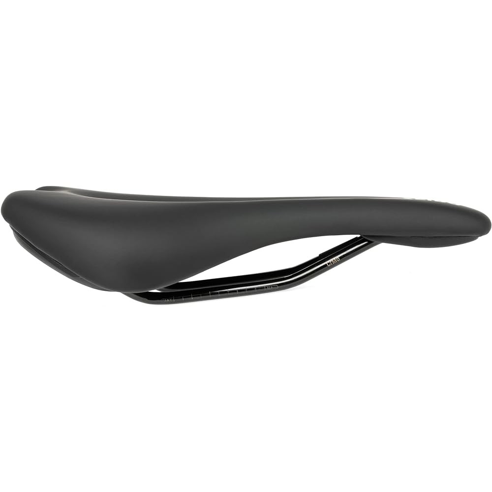 Seido Bicycle Saddle Evo Seat Black Seat/Black Rail One Size
