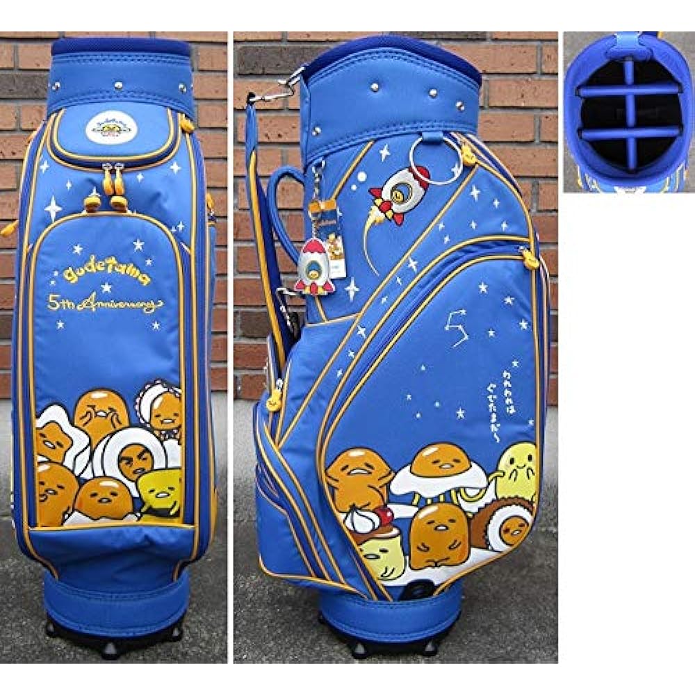 IOMIC Caddy Bag Gudetama Golf Goods Gudetama Caddy Bag Unisex Navy 9 Type 6 Divisions