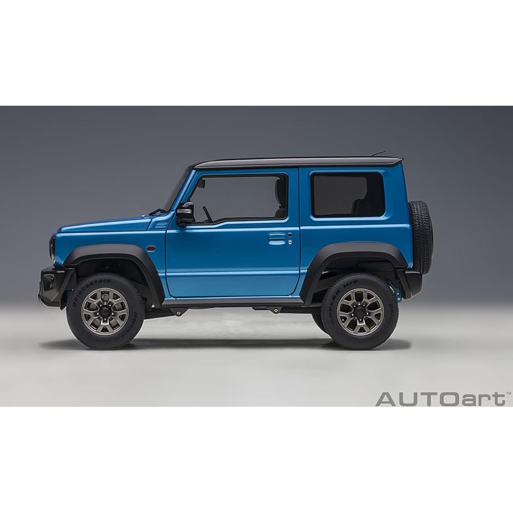 AUTOart 1/18 Suzuki Jimny Sierra (JB74) Blue Metallic/Black Roof Finished Product 78507