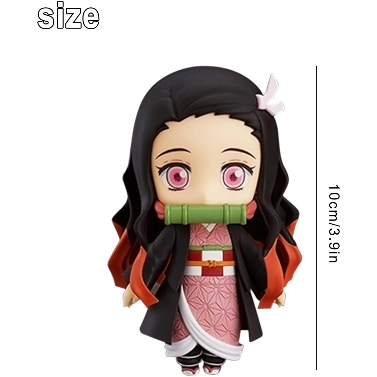 AGSIXZLAN 3.97" Demon Slayer Figure Hashihira Inosuke Figure Toy Anime Character Face Changing Doll Home Office Decoration Ornament Character Statue Collectible (Nezuko 3.93")