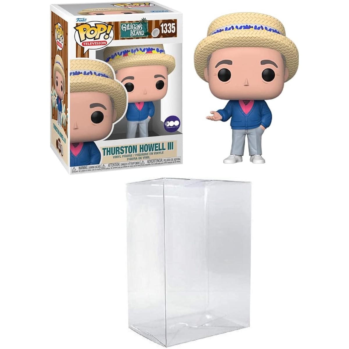 Funko Pop! TV: WB 100 - Gilligan's Island Thurston Howell III with Byron's Attic Pop Protector