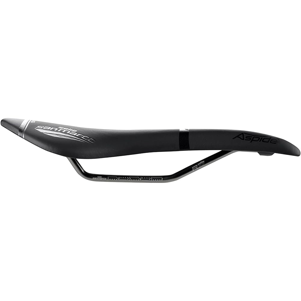 SELLE SAN MARCO Bicycle Saddle Aspide Racing Narrow Black/Size NARROW S2 – W 132 x L 277 mm/ASPIDE Open-Fit Racing Narrow 901LN401