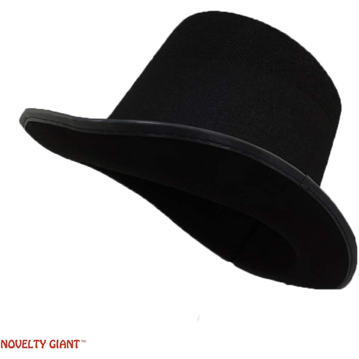 Black Permafelt Formal Wear Top Hat with Ribbon Accent