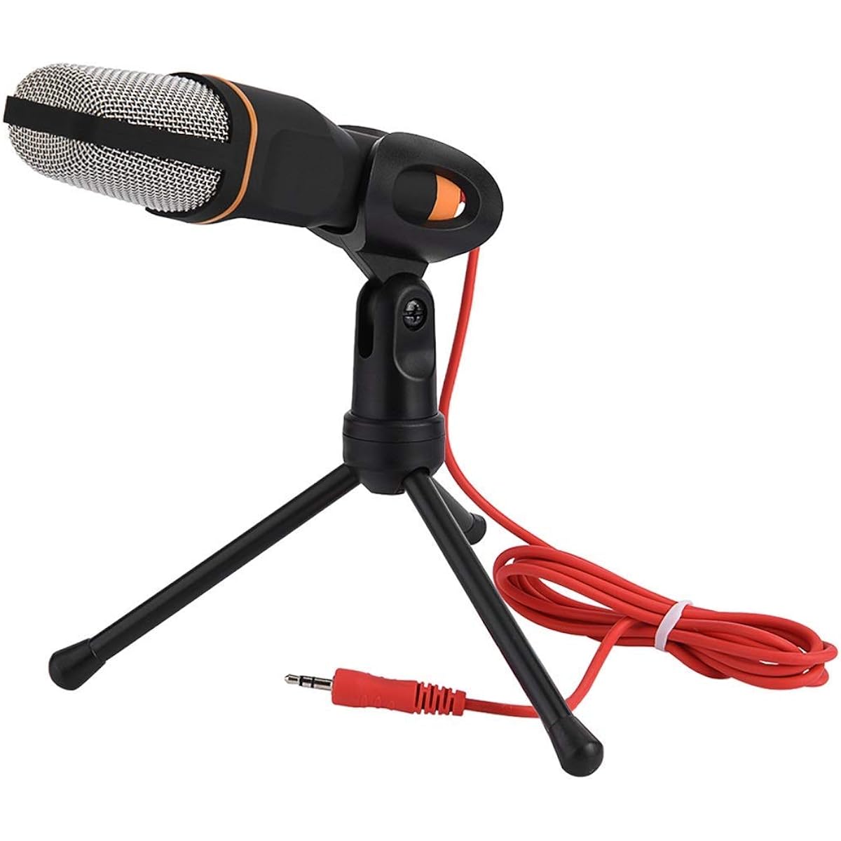 Handheld Microphone Professional 3.5mm Jack Wired Sound Stereo Mic with Stand Tripod for Desktop PC