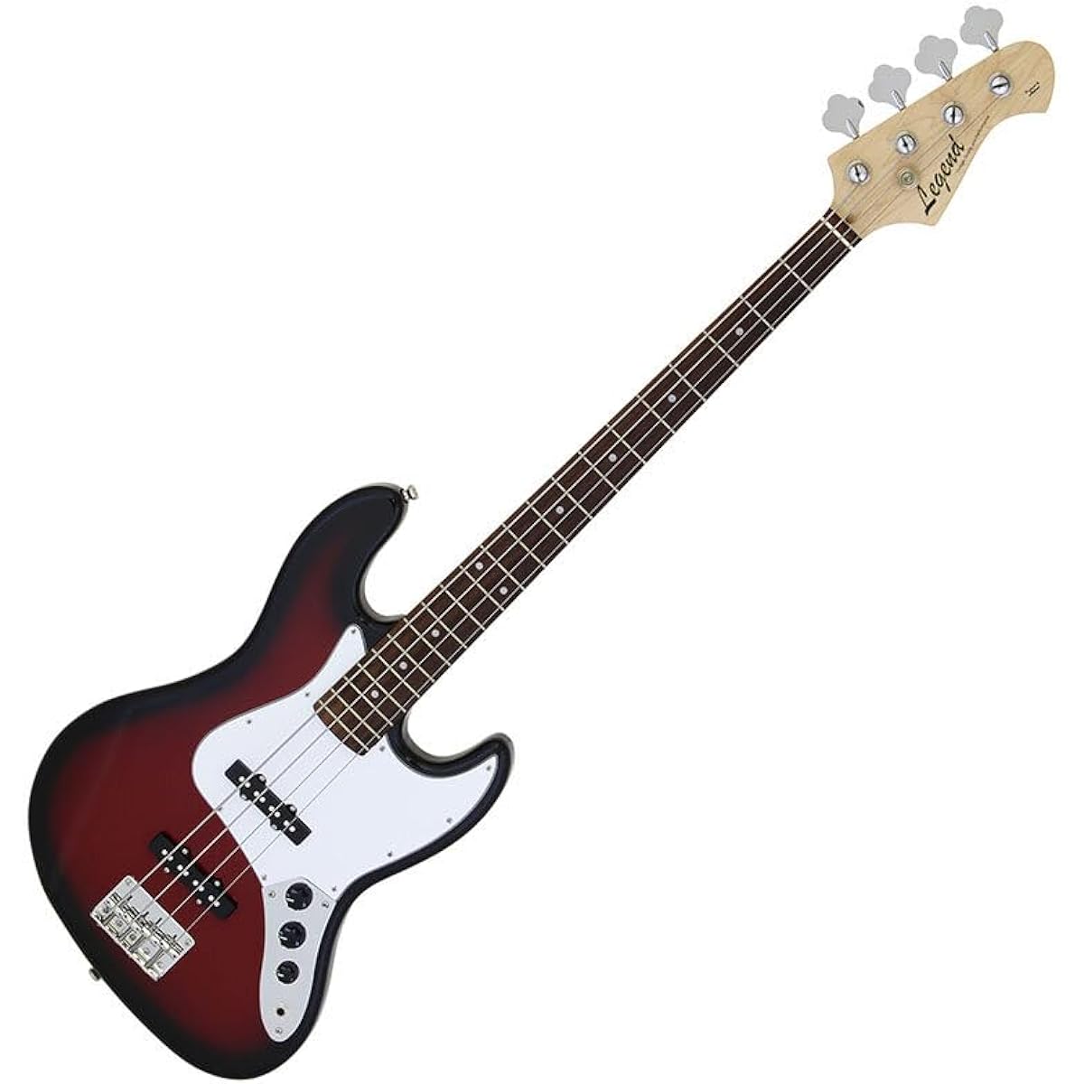 LEGEND LJB-Z Red Black Sunburst Bass Beginner 12 Piece Set [Mini Amplifier Included] Jazz Bass Type Legend