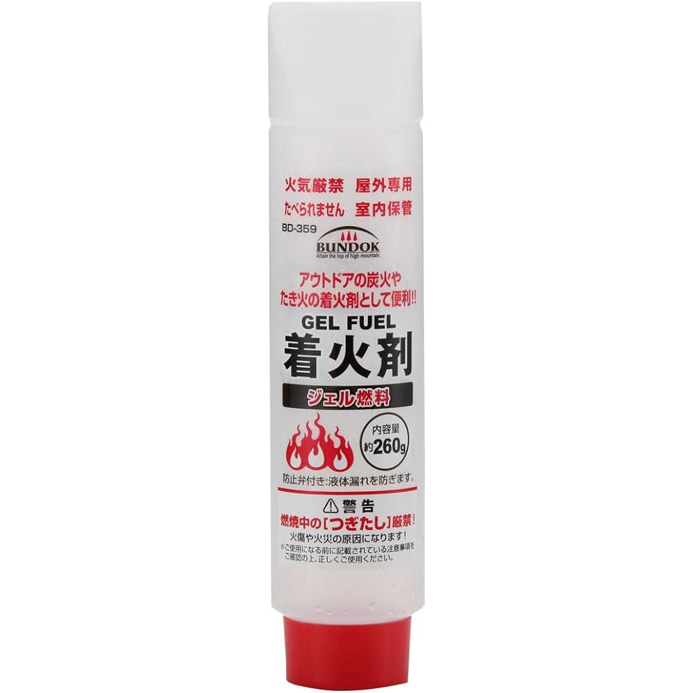 BUNDOK Gel Fuel 260g BD-359 [Single Item] [Set of 12] Ignition Agent Charcoal Fire Starter Bonfire