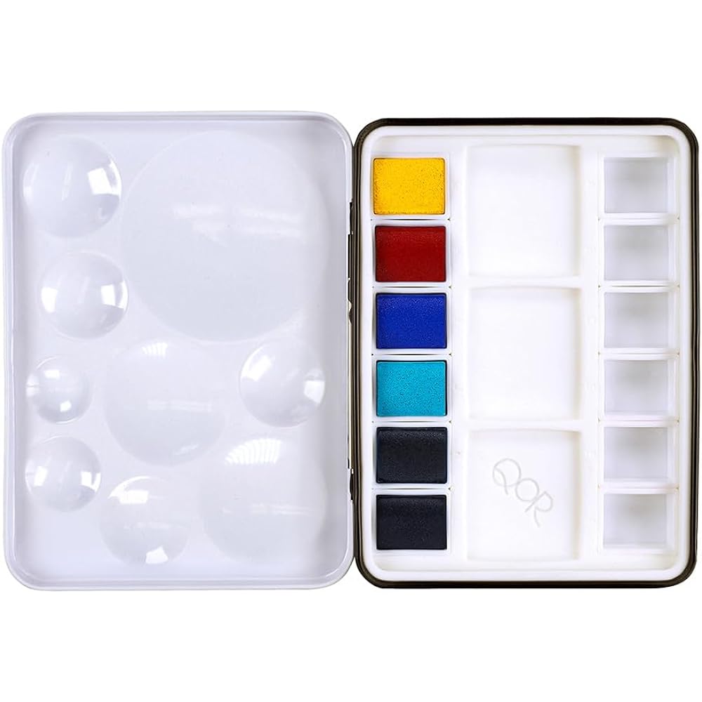 Golden QOR Watercolor 0025 Half Pan Urban Sketch 6 Color Set 13300025