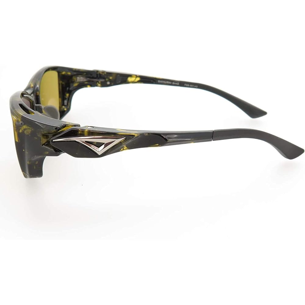 [Kodak LENS × SAMURAI SHO] Polarized Sunglasses FSS-001 Color: 3 (Green Demi) Fishing Sports Sunglasses Polarized