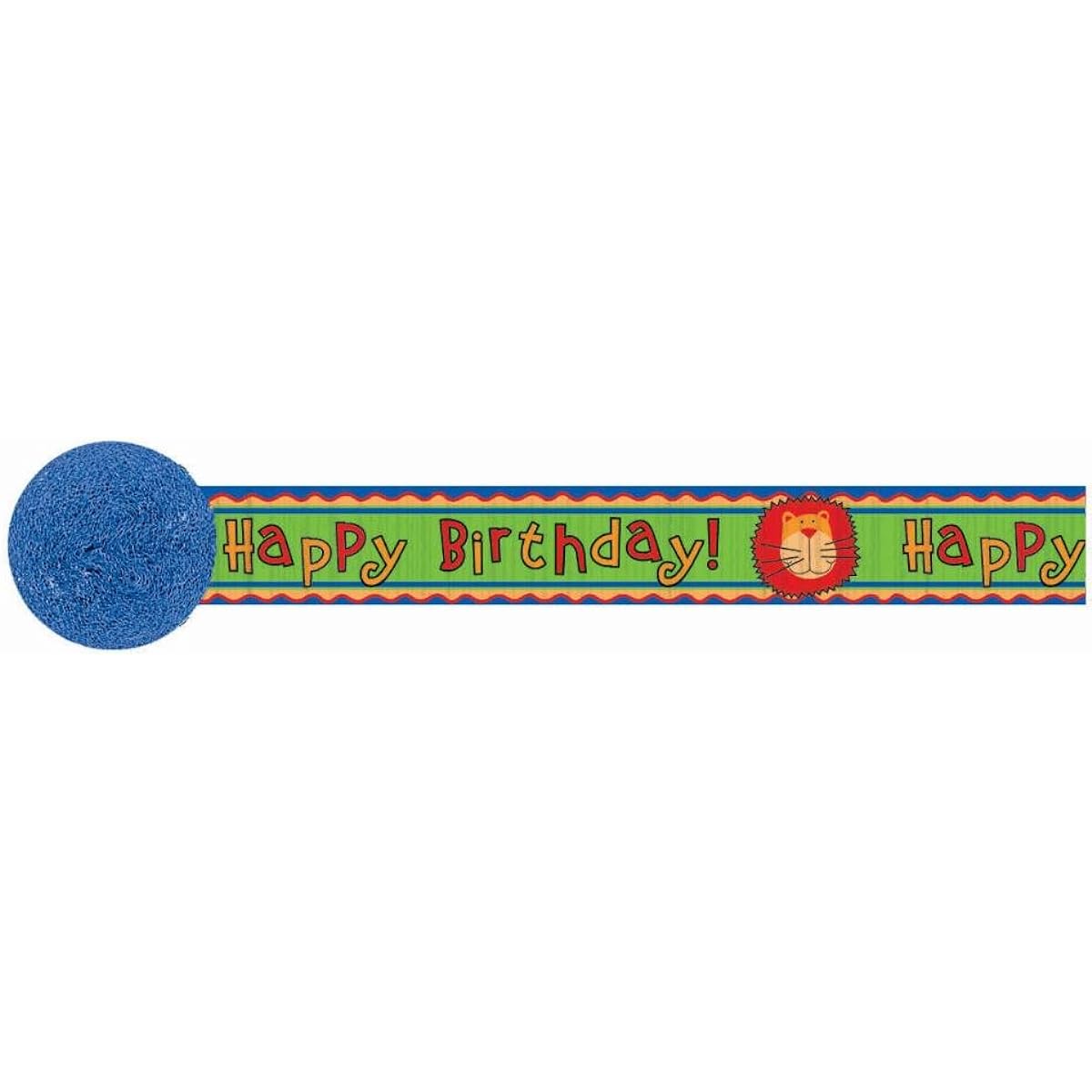 Jungle Animals Crepe Paper Streamer (30ft)