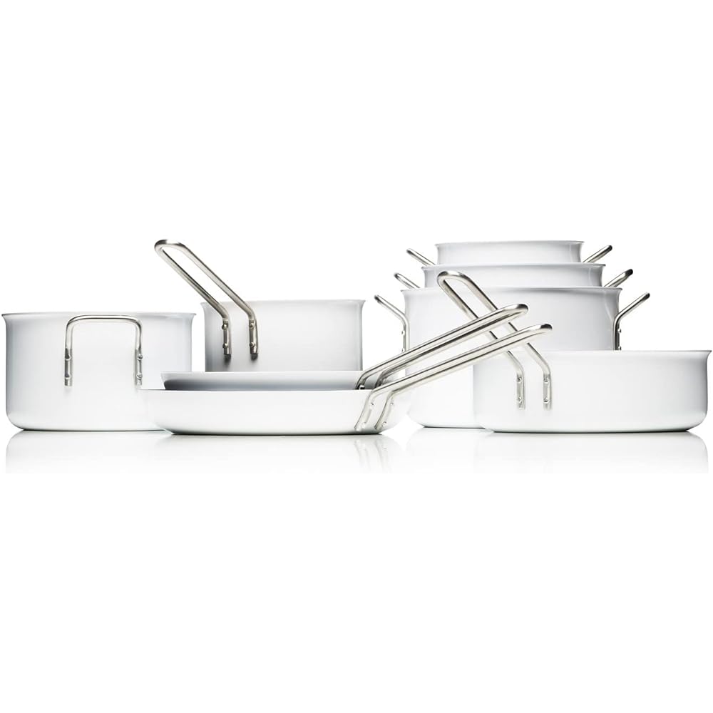 EVA-TRIO White Line Double Handed Pot 24cm/7.0L White 256670