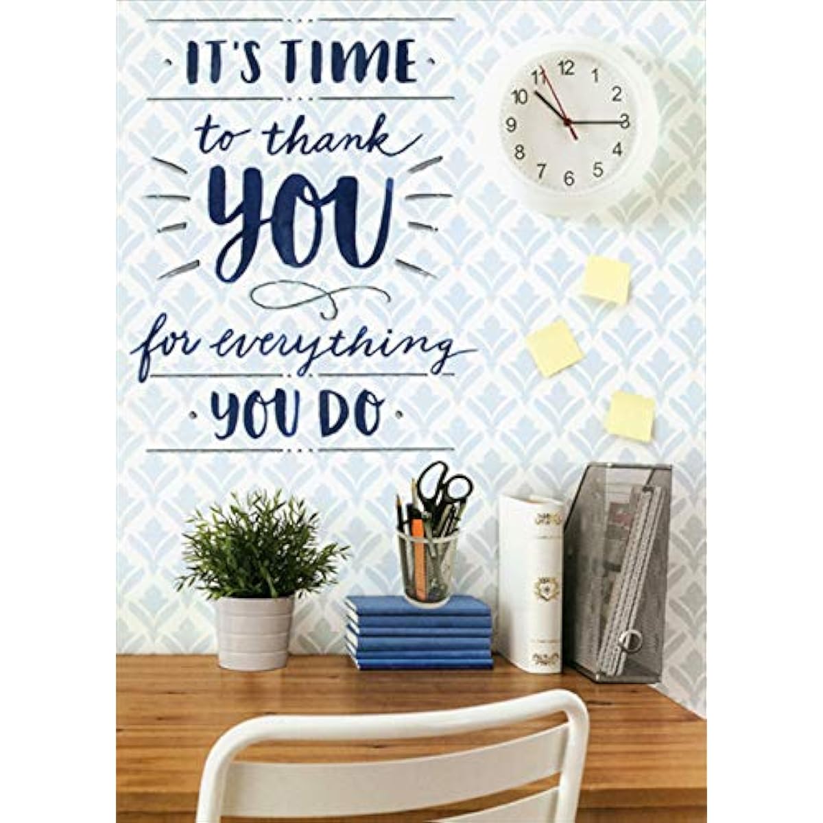 Designer Greeting Card Clean and Organized Desk Management Professional Day Card
