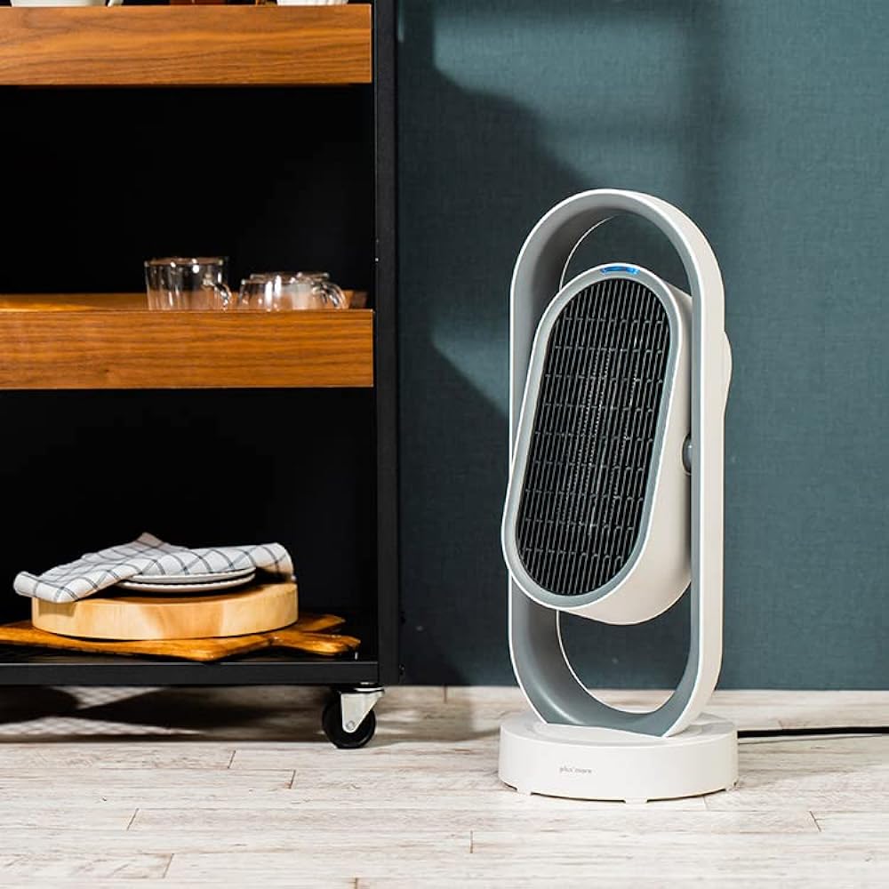 plusmore 3D ceramic heater & fan with remote control MO-WA005 (WH (white))
