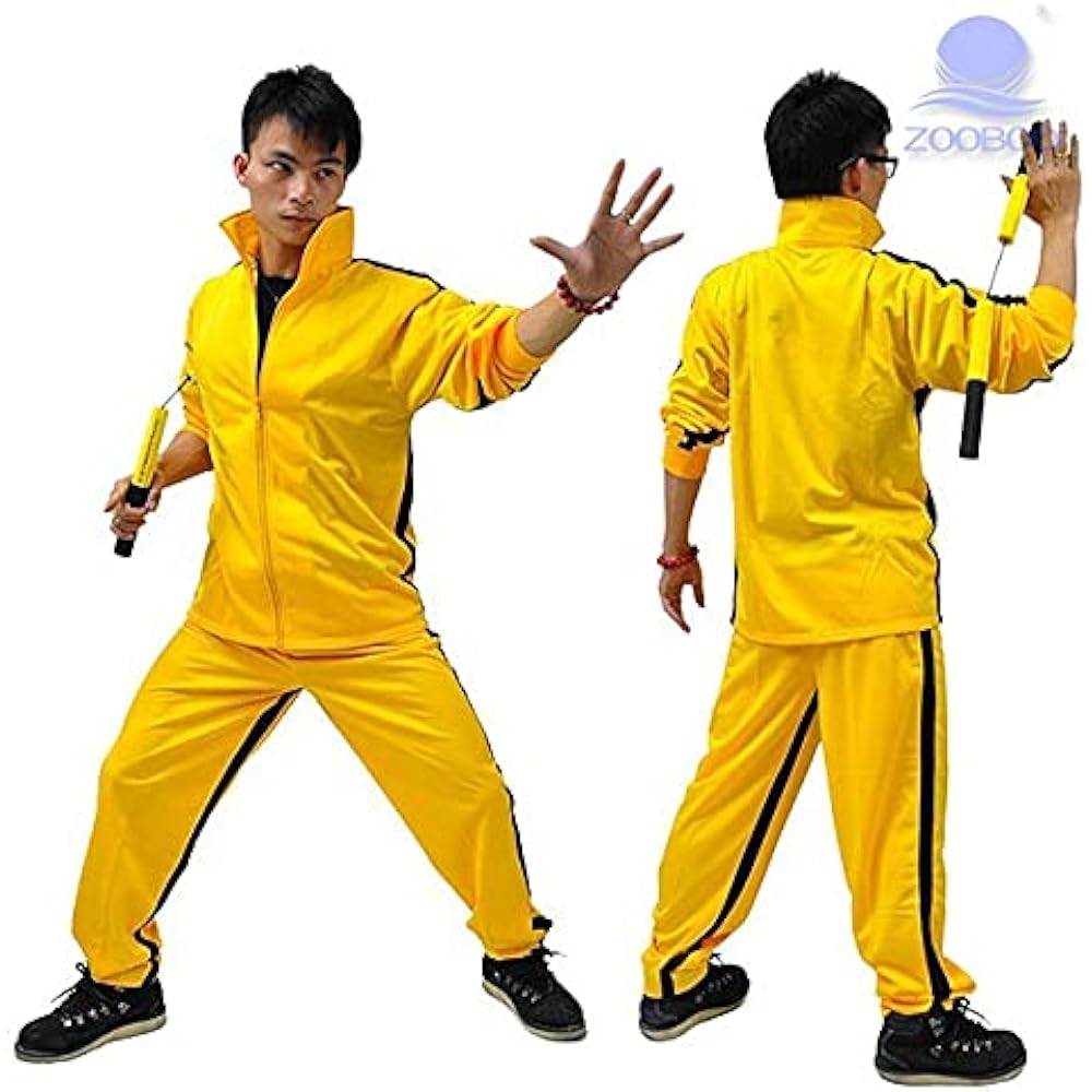 [kitamurasyokai] Tracksuit Separate Yellow Jersey Kill Bill Bruce Lee Game of Death Training Wear