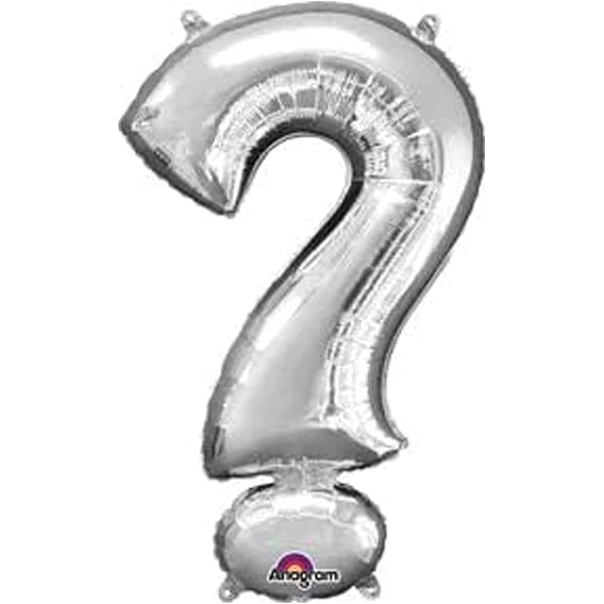 36" Aluminum Mylar Balloon & 11" Black White Question Mark Gender Reveal Prom Proposal Latex Balloon Bundle