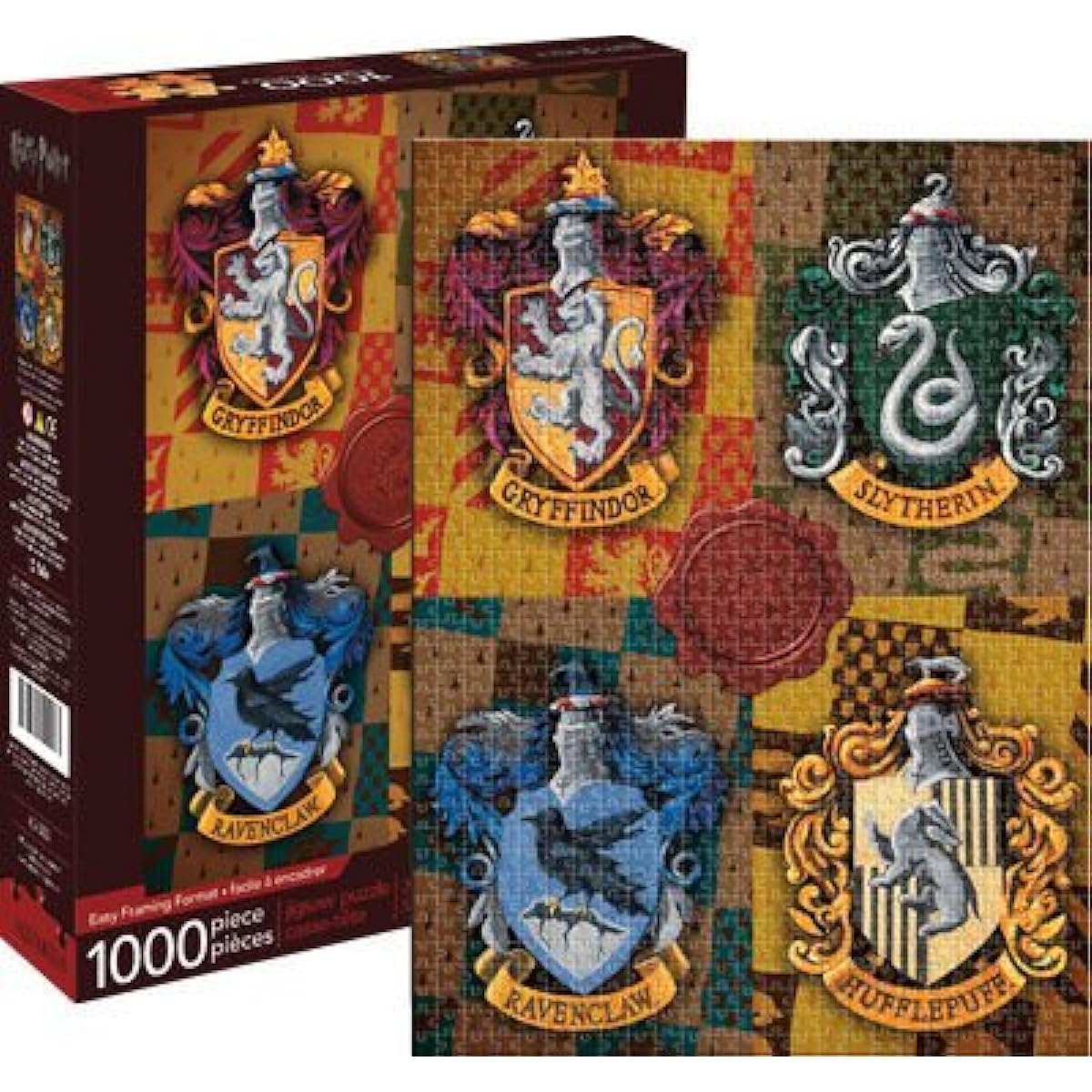 Harry Potter Hogwarts Crests 1000 Piece Jigsaw Puzzle [Parallel Import]