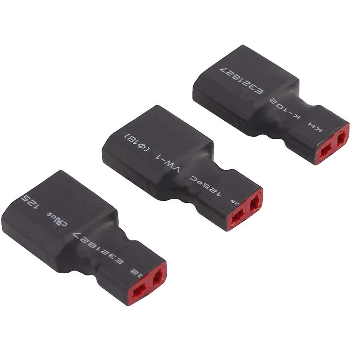 OliYin T Plug Deans Style Female to XT90 / XT-90 Male Connector Adapter (3 Pack)