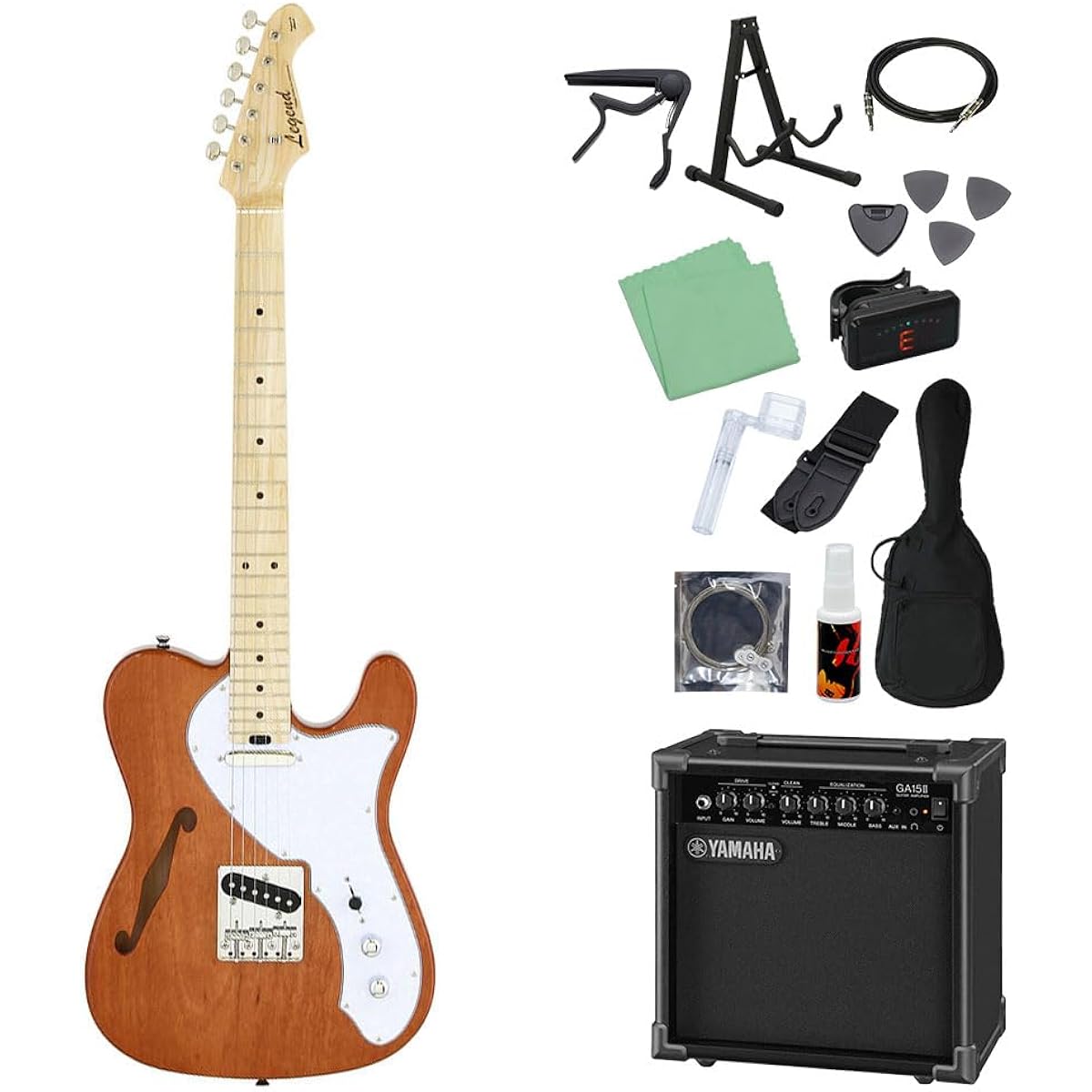 LEGEND LTE-69TL Electric Guitar Beginner 14-piece Set [Includes GA15II] N Legend