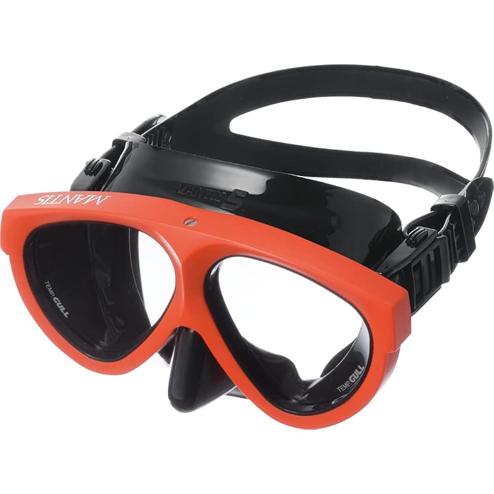 GULL MANTIS5 Mantis 5 Black Silicone Mask [GM-1036B] Inner Volume: 177cc Skin Diving Scuba Diving