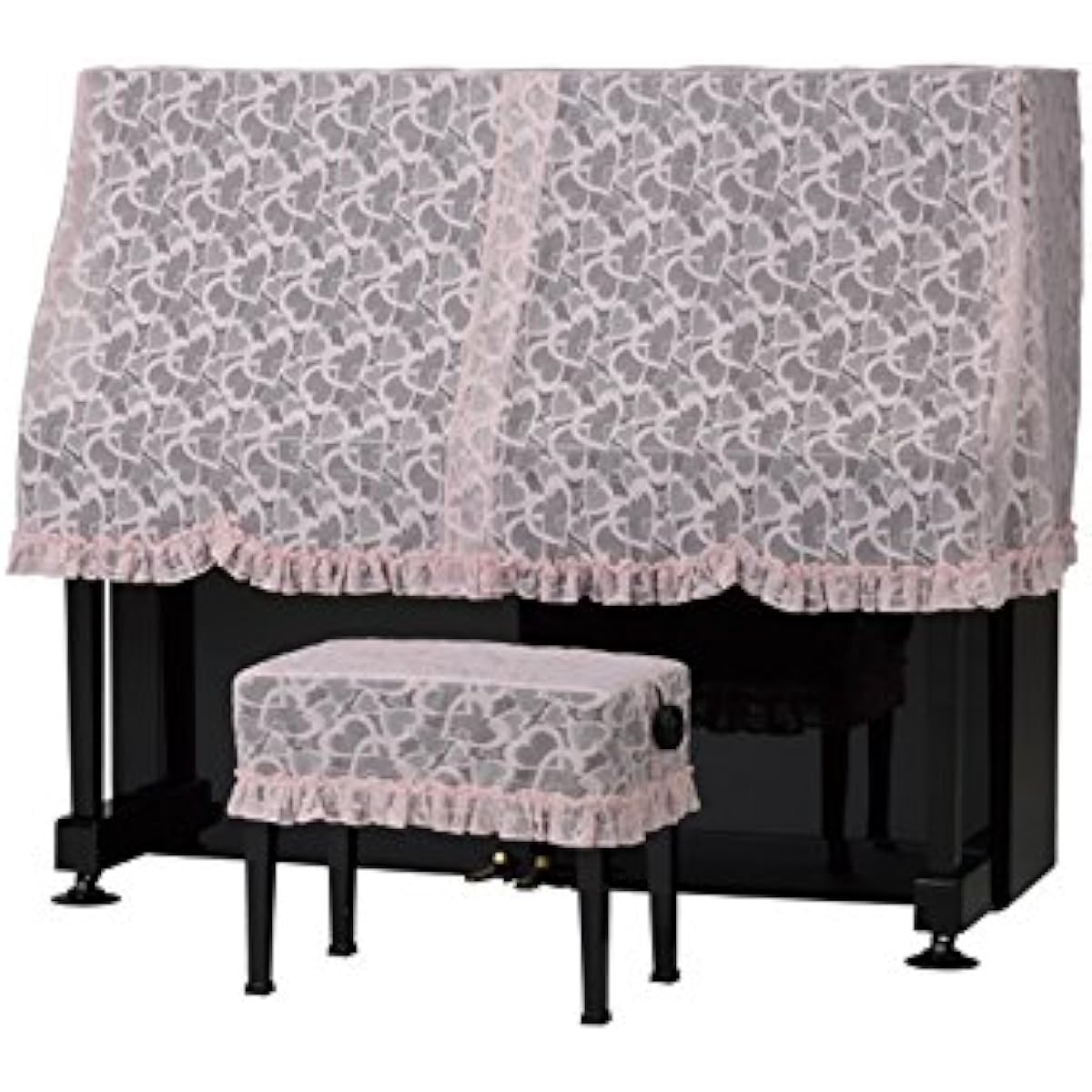 PC-835HP Upright Piano Half Cover for S to M Sizes (Chair Cover Sold Separately) Made by Yoshizawa