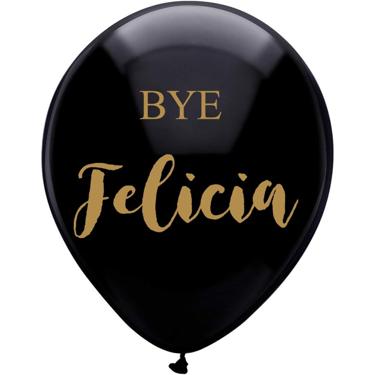 MAGJUCHE Black by Felicia Balloons 16pcs Gold Go Away Divorce Funny Job Change Party Decorations