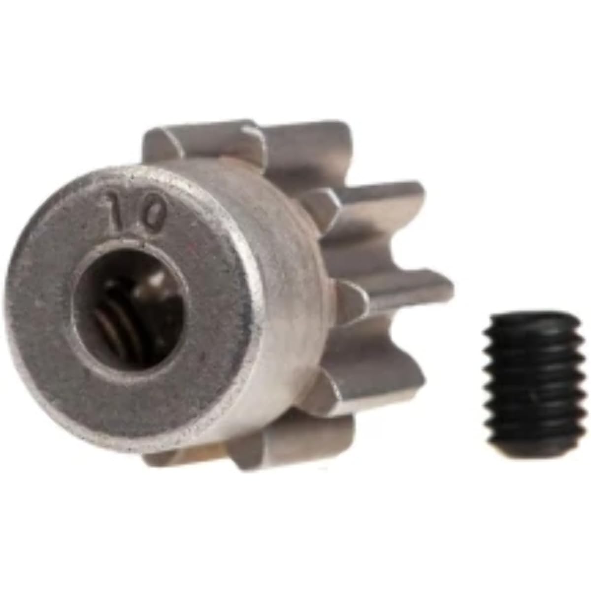 Traxxas 6746 10 Tooth Steel Pinion Gear, Silver
