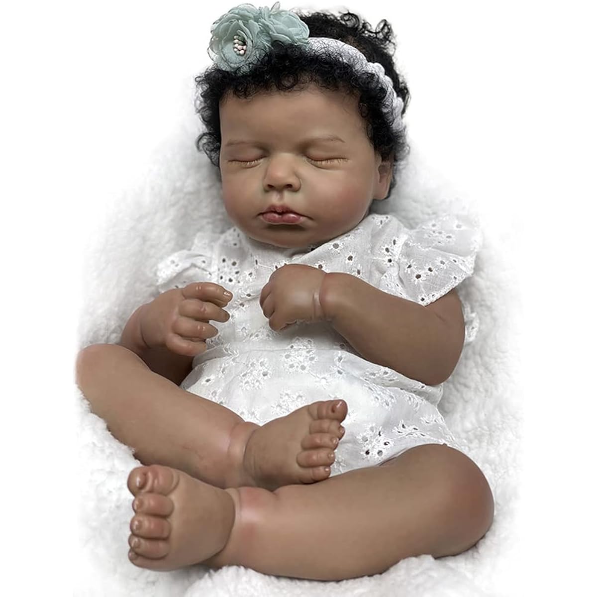 Lonian 19" 48cm Handmade Realistic Bebe Reborn Doll Painted Realistic Reborn Girls (T-4183)