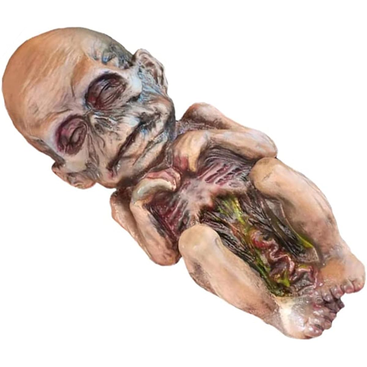 NUOBESTY Halloween Baby Doll Scary Zombie Baby Doll Horror Mummy Doll Creepy Doll Scary Ghost Baby Doll Haunted Halloween Decoration Props Supplies