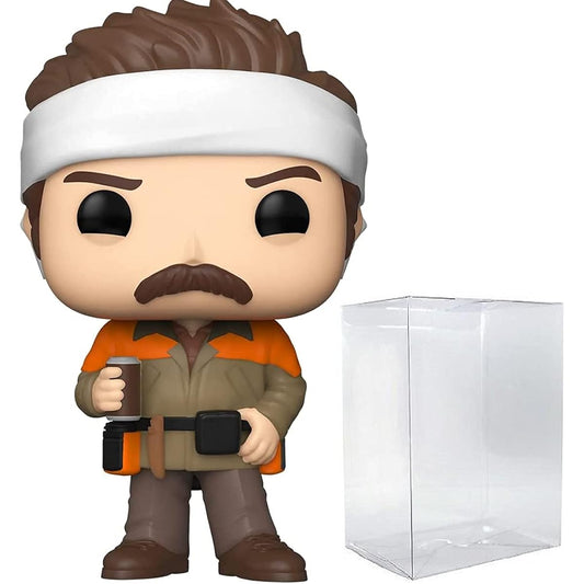 POP TV: Parks and Rec - Hunter Ron Swanson Limited Edition Chase Funko POP! Vinyl Figure (Includes Compatible Pop Box Protector Case)