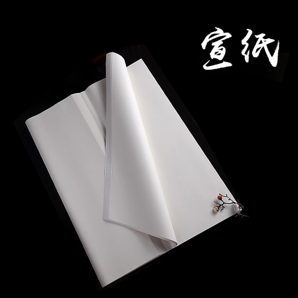 Xuan Paper Raw Genju Xuan Drawing Paper for Sumi Painting Brush Chinese Calligraphy Practice Rice Paper Shen Raw Aged Xuan 107 Sheets