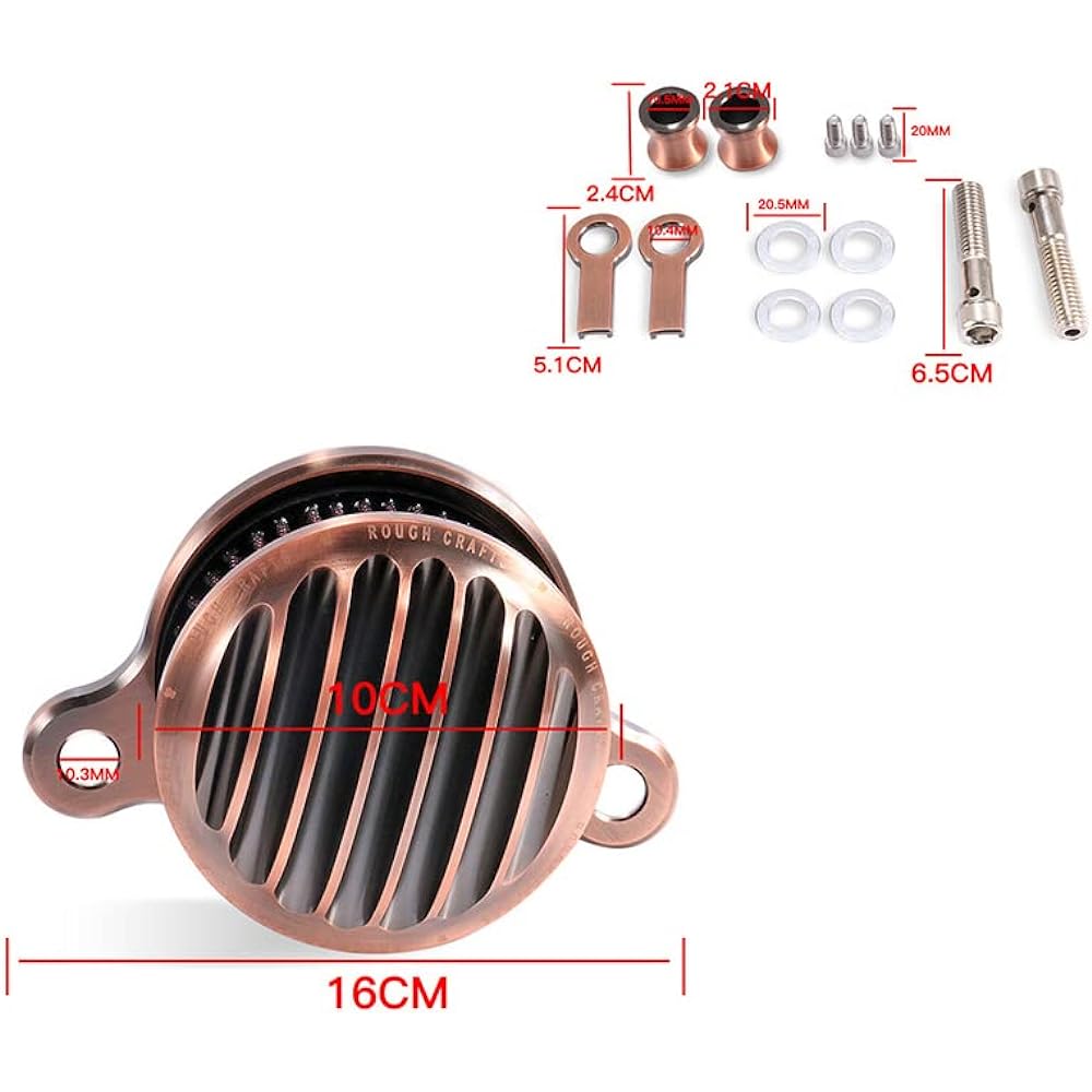 Retro Design Air Cleaner Intake Filter System Kit for Harley-Davidson XL883 XL883N XL883R XL883P XL1200 XL1200L XL1200X Iron 883 Forty Eight XL1200X 2004-2016 Billet Aluminum CNC Machined