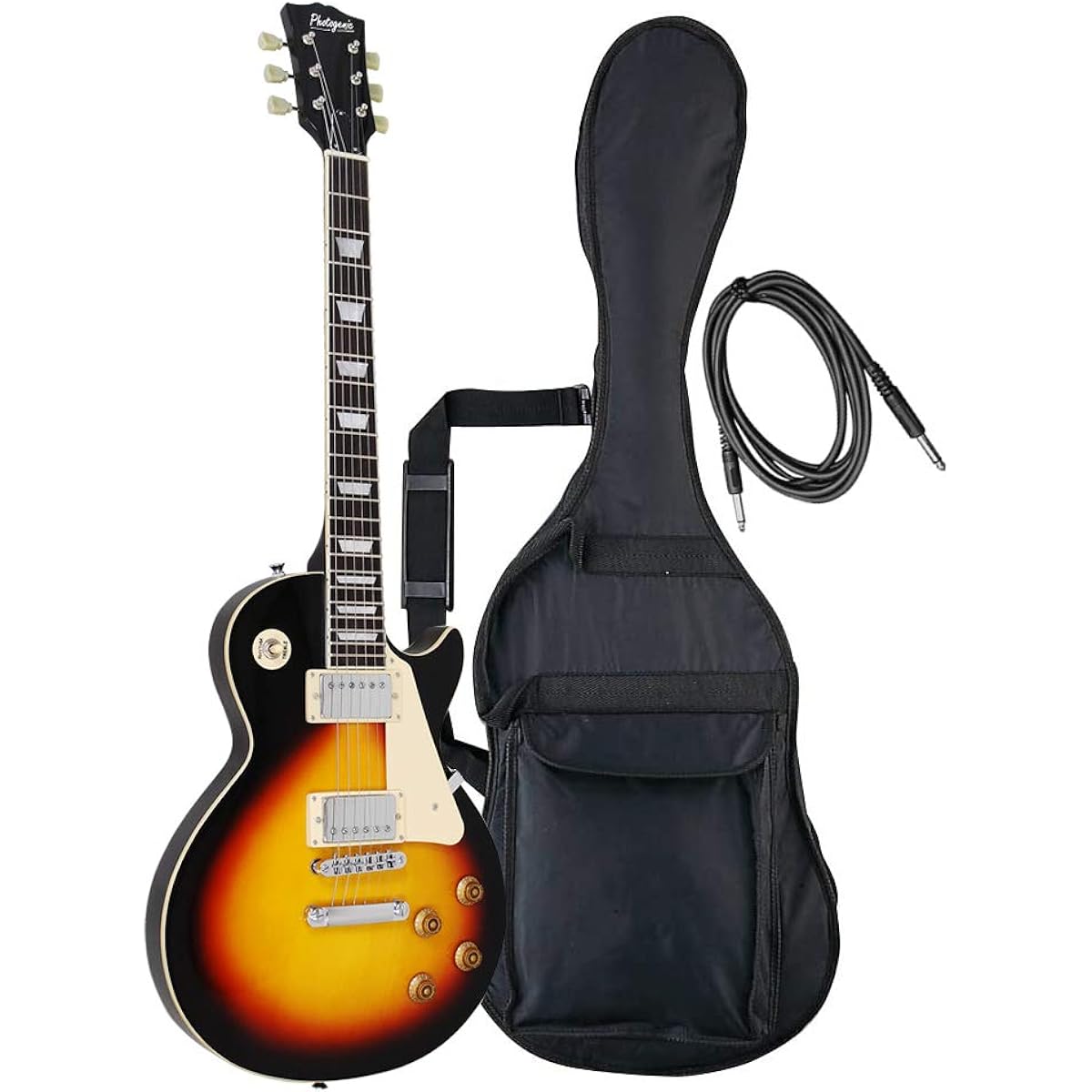 PhotoGenic Electric Guitar LP Type LP-260/BK Black [Soft case/shield/adjustment wrench included]