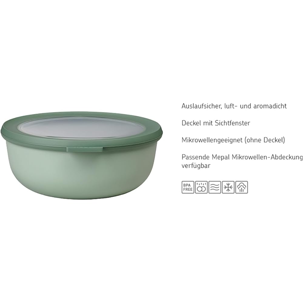 Mepal Cirqula 350/750/1250) 3 DLG Nordic Black 3 Plastic Set, Plastic, Nordic Schwarz, 19.2 x 8 x cm