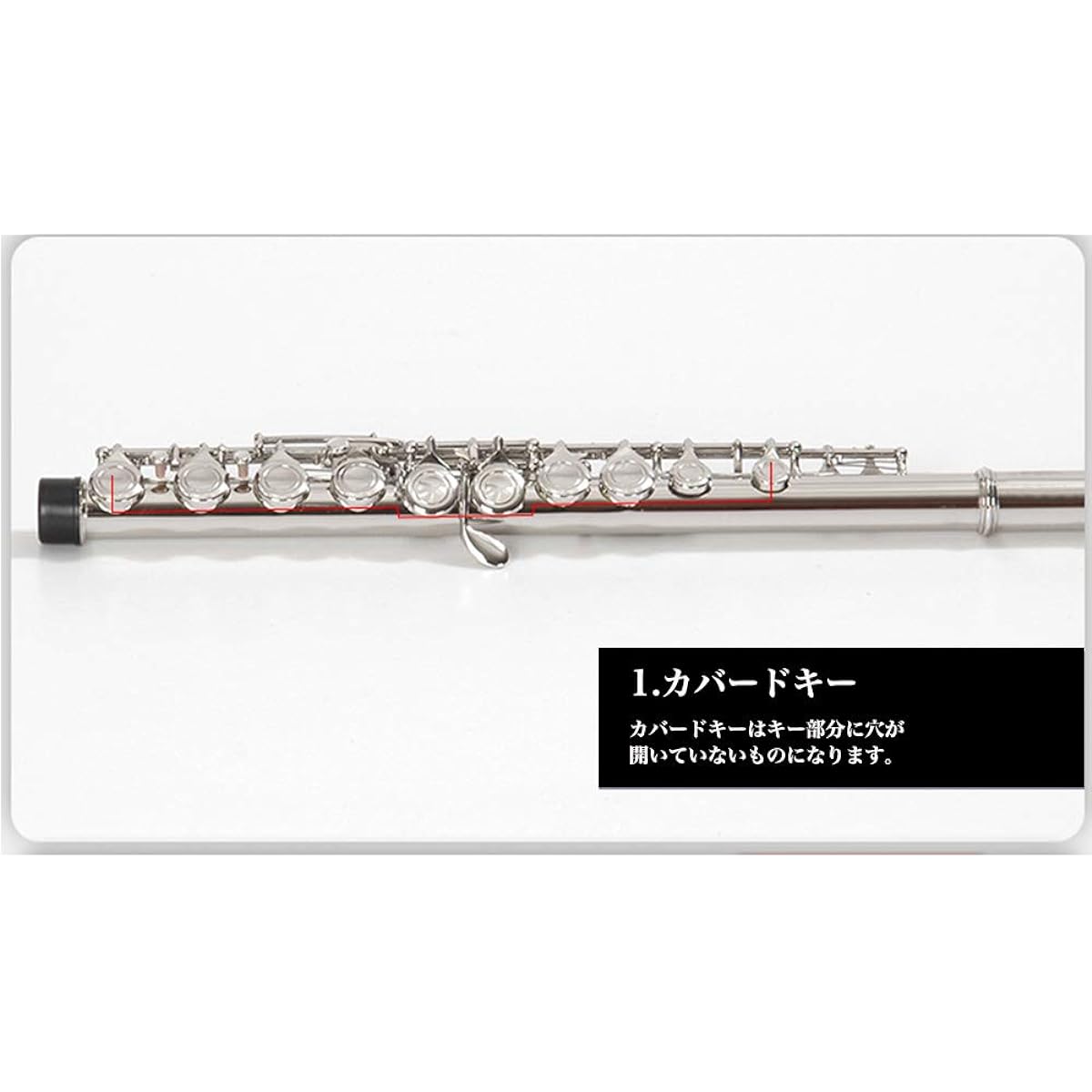stillgreen flute 16 holes C key plain cupronickel nickel plated hard case Japanese manual