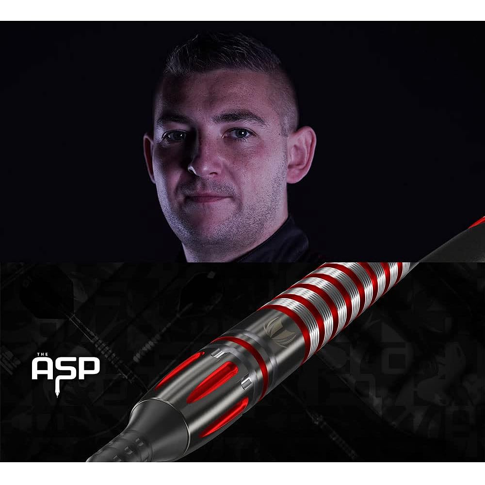 TARGET NATHAN ASPINALL BLACK 2BA 18g <210153> Nathan Aspinall player model dart barrel dart set