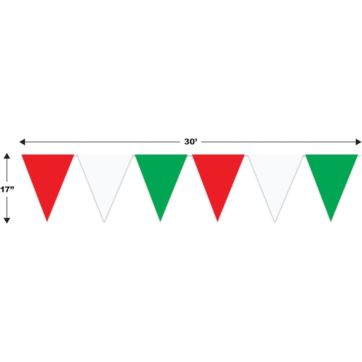 Beistle s50702-rwgaz2 pennant banner multicolor S50702-RWGAZ2