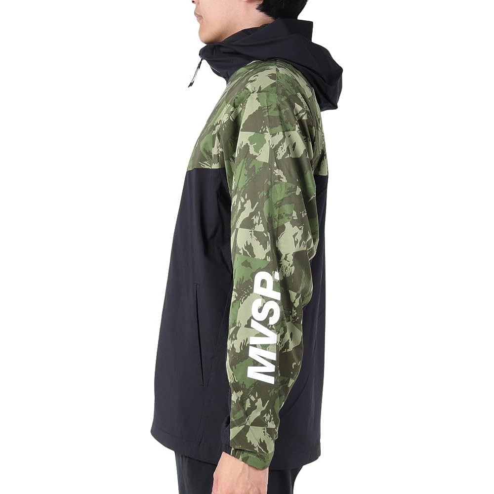 [DESCENTE] Windbreaker Jacket Mountain Parka Lightweight 4WAY Stretch Heat Navigation Heat Retention Heat Generating Allover Pattern Training MOVESPORT Men's
