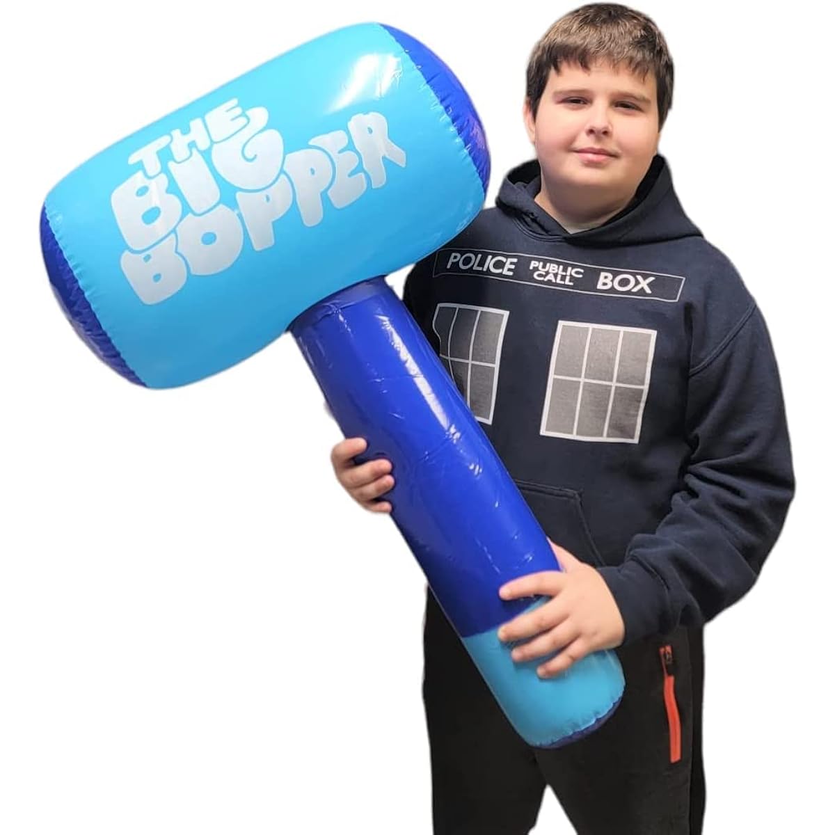 The Big Bopper Inflatable - Blue (30" x 18") Inflatable Hammer for Playfight and Action (1 Pack)