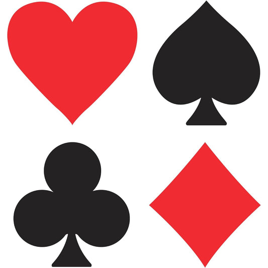 40 Pieces Casino Cutouts Las Vegas Casino Party Decorations Poker Silhouettes Casino Poker Theme Birthday Party Supplies School Bulletin Board Crafts Home Wall Decorations