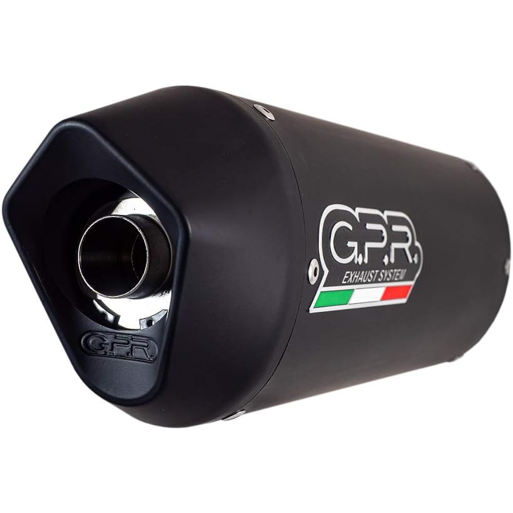 GPR / GPR EU public road approved slip-on system, FURORE NERO | Y.194.FUNE