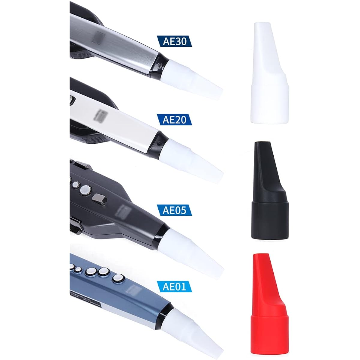 GEEK EWI Aerophone Replacement Mouthpiece | Soft Touch | Silica Gel | For Roland AE-01 AE-05 AE-20 AE-30 (Black)