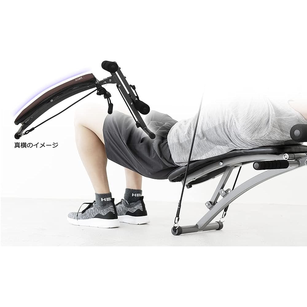 Tokyu Sports Oasis Training Bench Shape Up Bench Strength Training Folding Handle with Rubber Band Angle Adjustment Multi Bench SU-100
