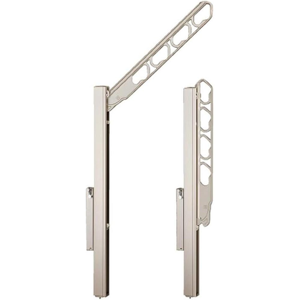 Shinyei Home Create Clothes Drying Hardware Balcony Vertical Storage/Pole Type SK-55ASLP-SC Stainless Steel Collar Body: Depth 63.5cm Body: Height 3.8cm Body: Width 85.7cm