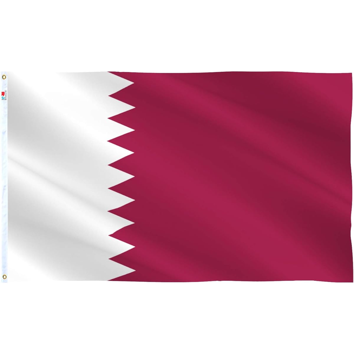 Qatar Flag 3x5ft Large 100D Polyester Moderate Outdoor/Indoor Qatar Flag Home Decor Yard Garden Gift Banner