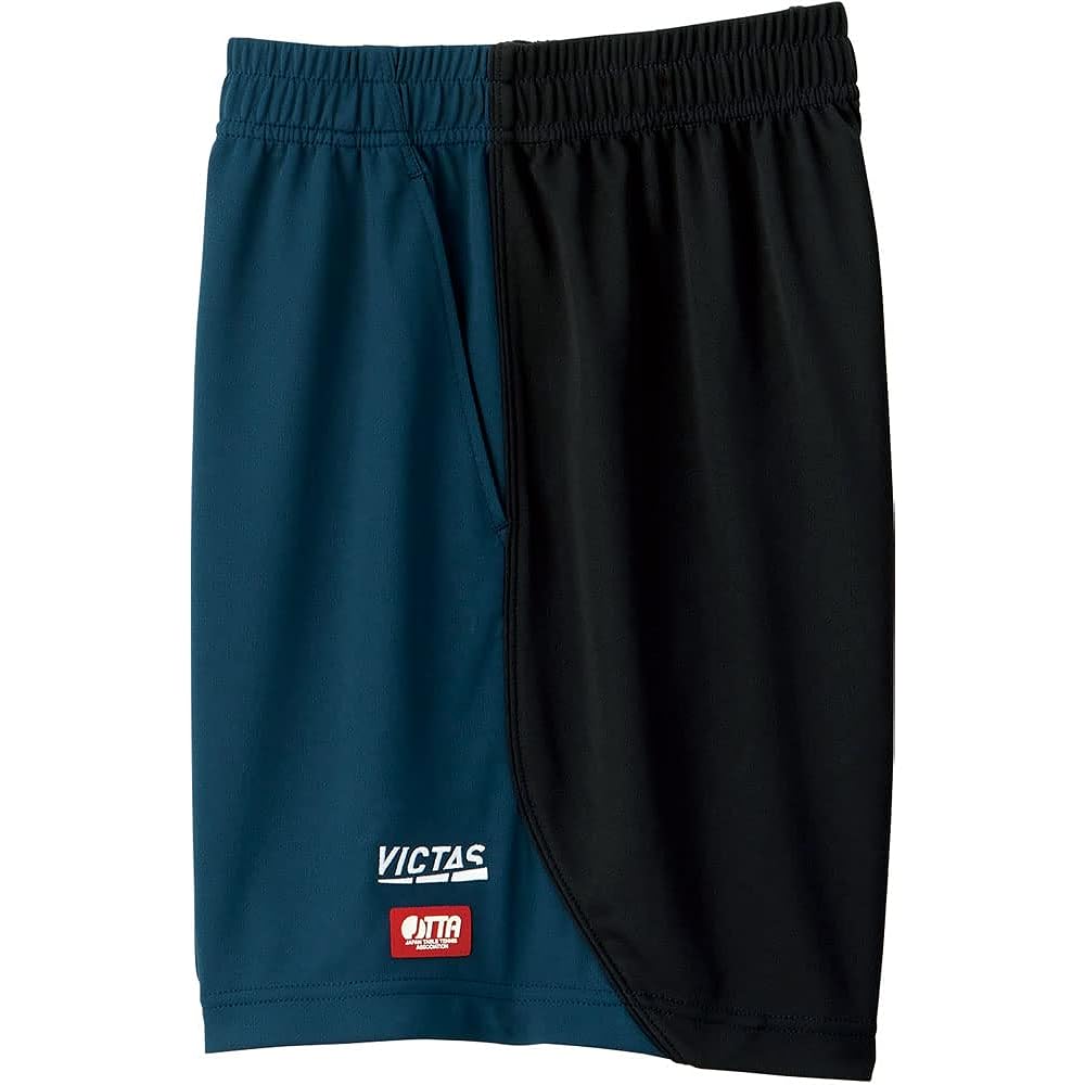 [Victus] Table Tennis Pants, Side Piping Game Pants, Black x Orange (1020) M