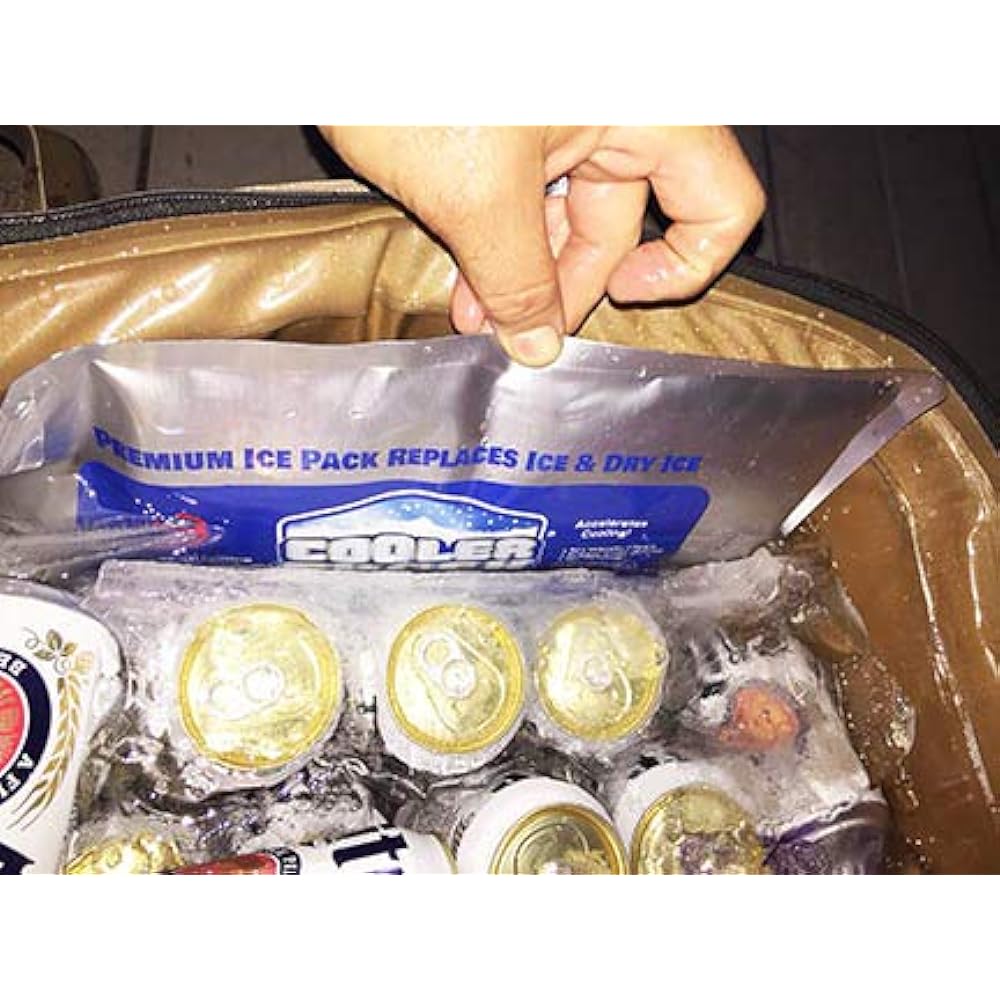 Cooler Shock Ice Pack, Long Time, Powerful, Cold Preservation, 7CSSSET, Set of 5 S Size, Reusable, Rapid Freezing for 8 Hours, Keeps -7.8℃