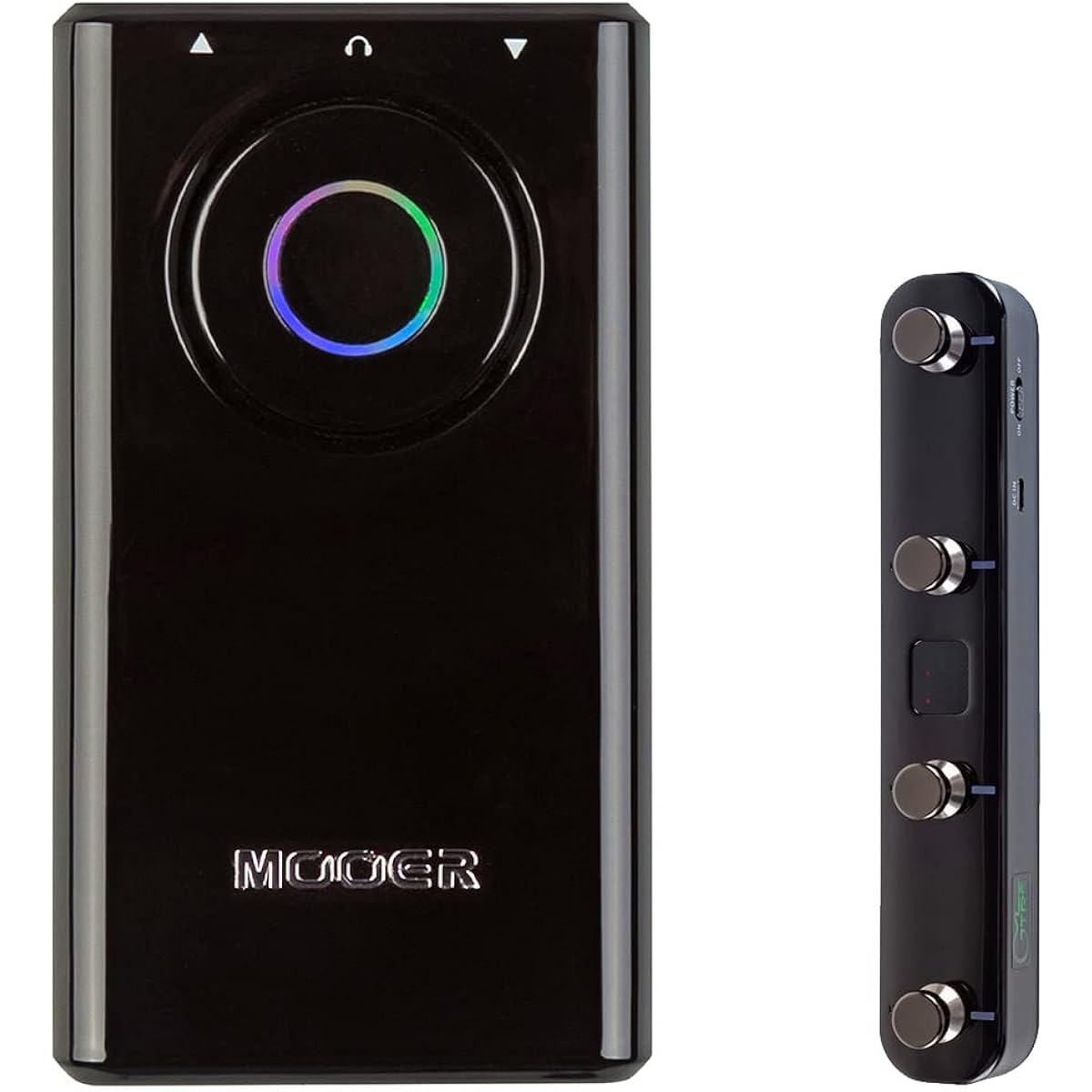 MOOER Prime P1 BK + GWF4 foot switch set, ultra-compact multi-effector, compatible with electric guitar, bass, and electric acoustic guitar, Moore