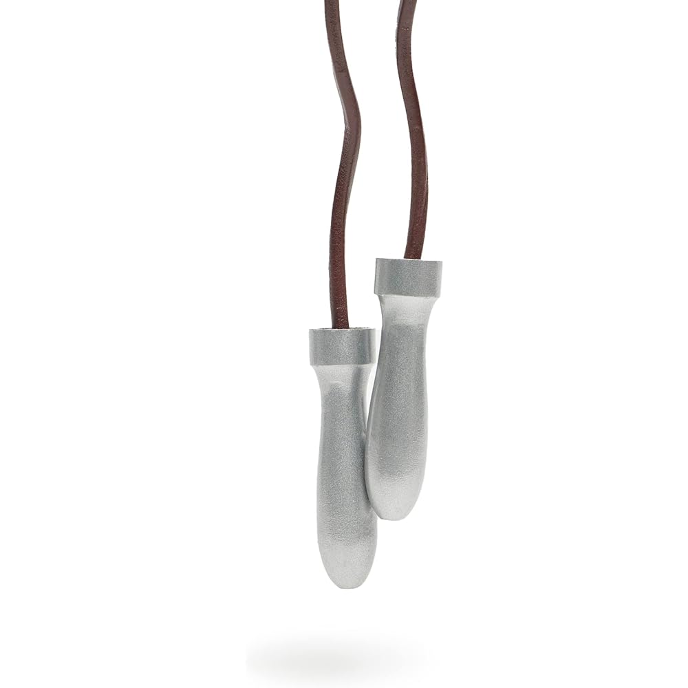 LEONE 1947 Boxing Training Jump Rope [PRO JUMP ROPE] Diameter 8mm Jump Rope Leather Rope Aluminum Handle Brown AT825 [Genuine Product]
