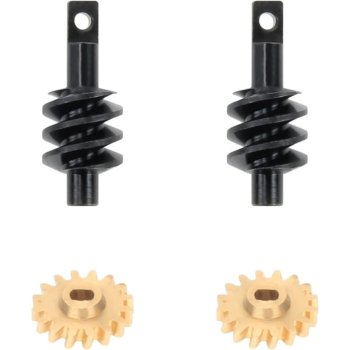 RCAWD Hardened Copper & Steel Front & Rear Worm Gear Set for Axial Scx24 Crawler, 1 Set