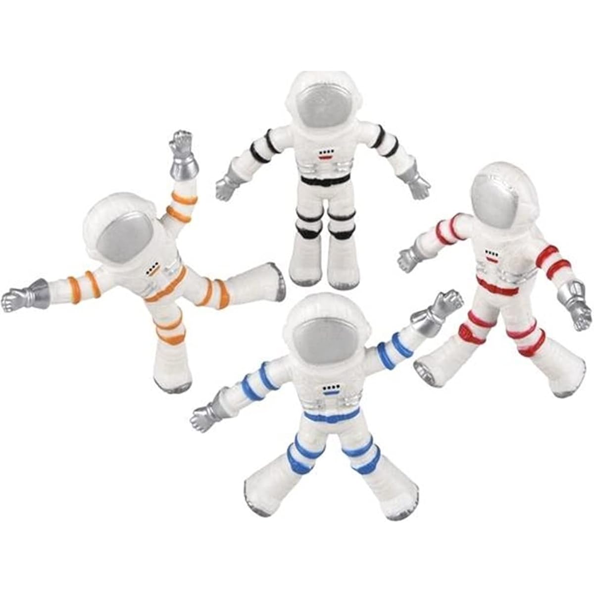 HAPPY DEALS Bendable Astronaut Toys 12 Pieces 3" Party Favor Figures