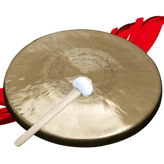 DOOKAA Gong, gong, drum, universal mallet gong, 30cm, traditional Chinese percussion instrument, brass decorative gong (Color:30CM,Size:)